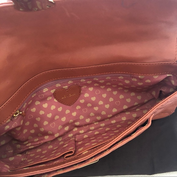 LOVCAT leather quilted hearts clutch/purse NWOT - Picture 6 of 7